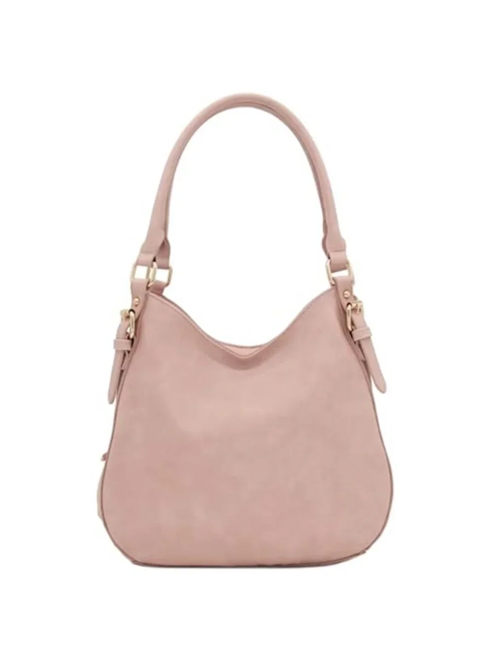 Medium Faux Leather Hobo Shoulder Bag Zip Top Handbag Tote Purse Everyday Carry - Picture 1 of 6